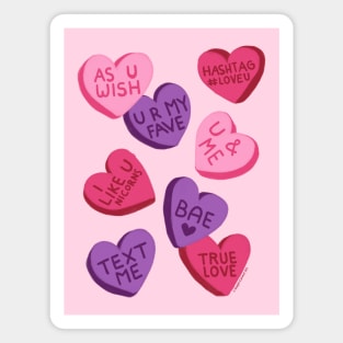 Love Conversation Hearts Magnet